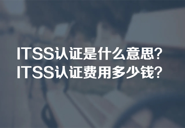 ITSS认证是什么意思？ITSS认证费用多少钱？-海南领汇国际(图1)